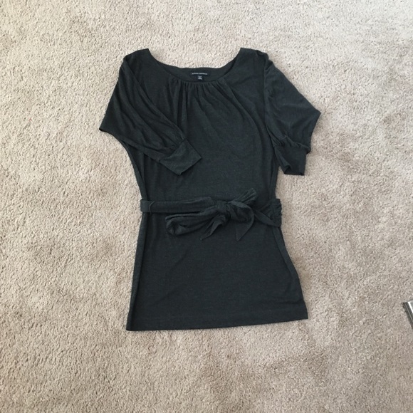 Banana Republic s gathered scoopneck quarter sleeve so soft mini dress - Picture 5 of 8